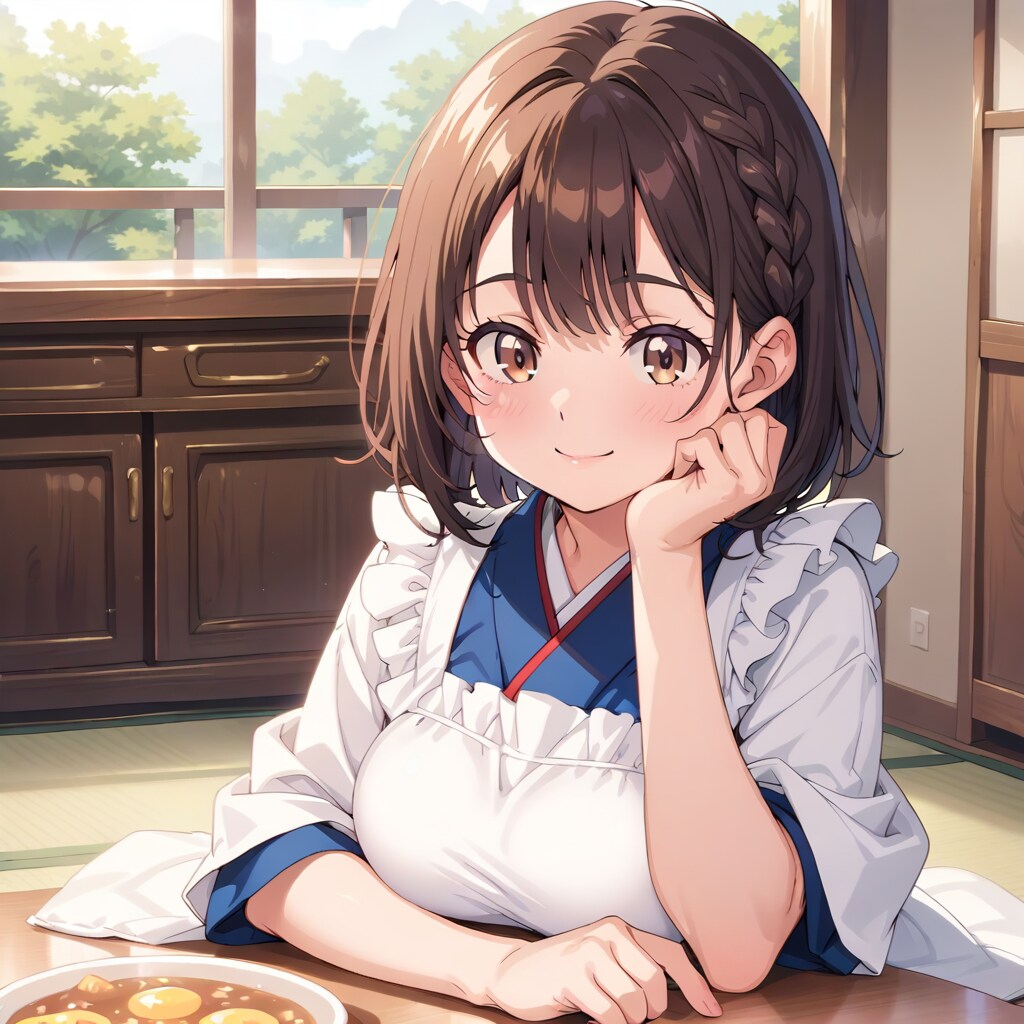 割烹着の妻　何か私に言いたいことない？ | の人気AIイラスト・グラビア