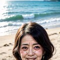祖母と二人で海水浴 12枚目