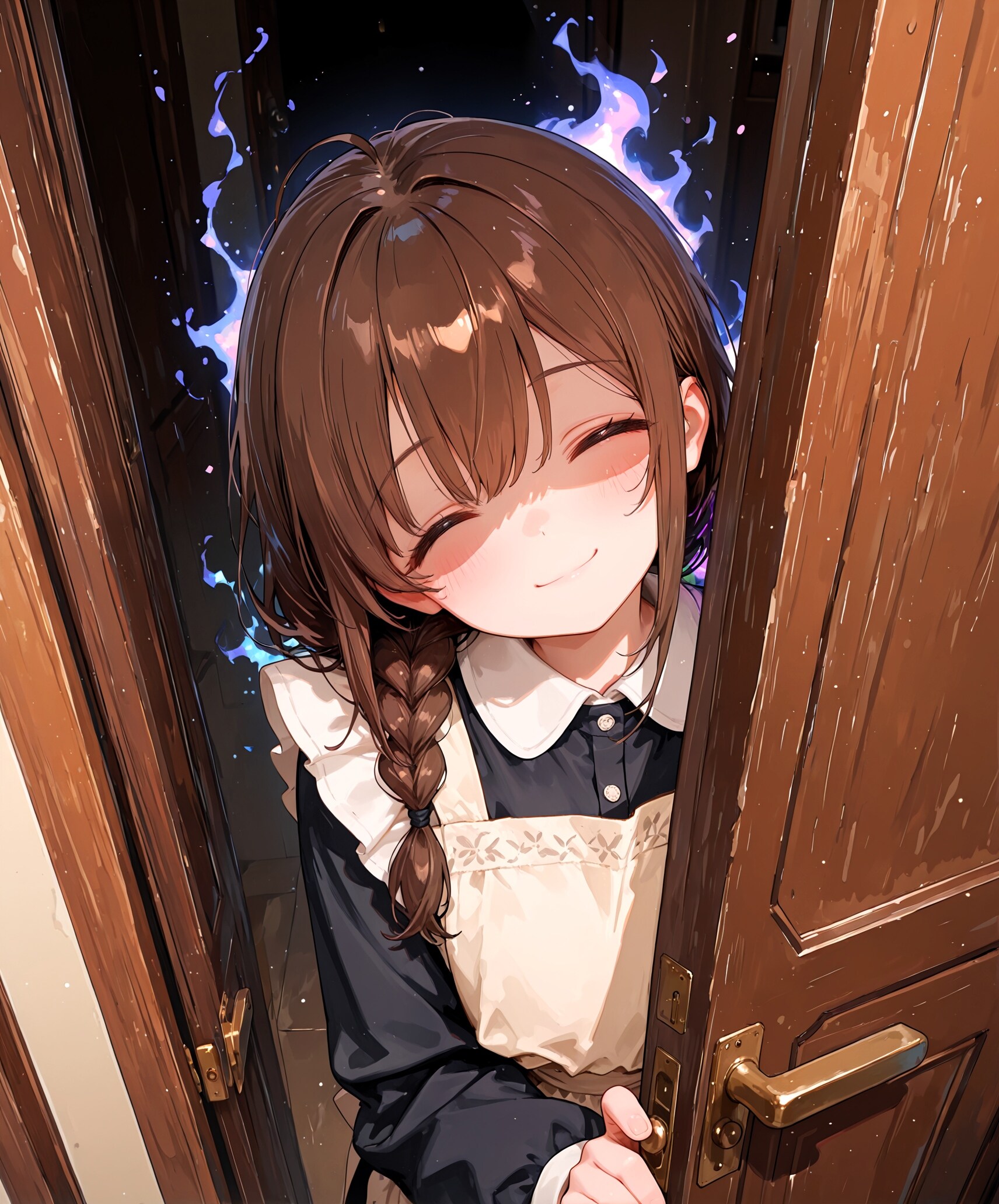 玄関先の少女