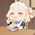 APRICOTのチャーハンを食べるメイドさん 6枚目