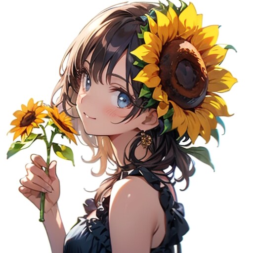 向日葵少女♪ | の人気AIイラスト・グラビア