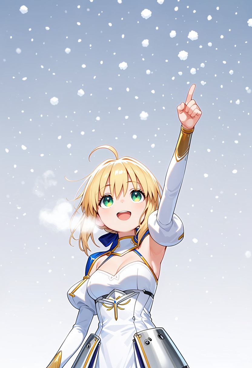 初雪と君と