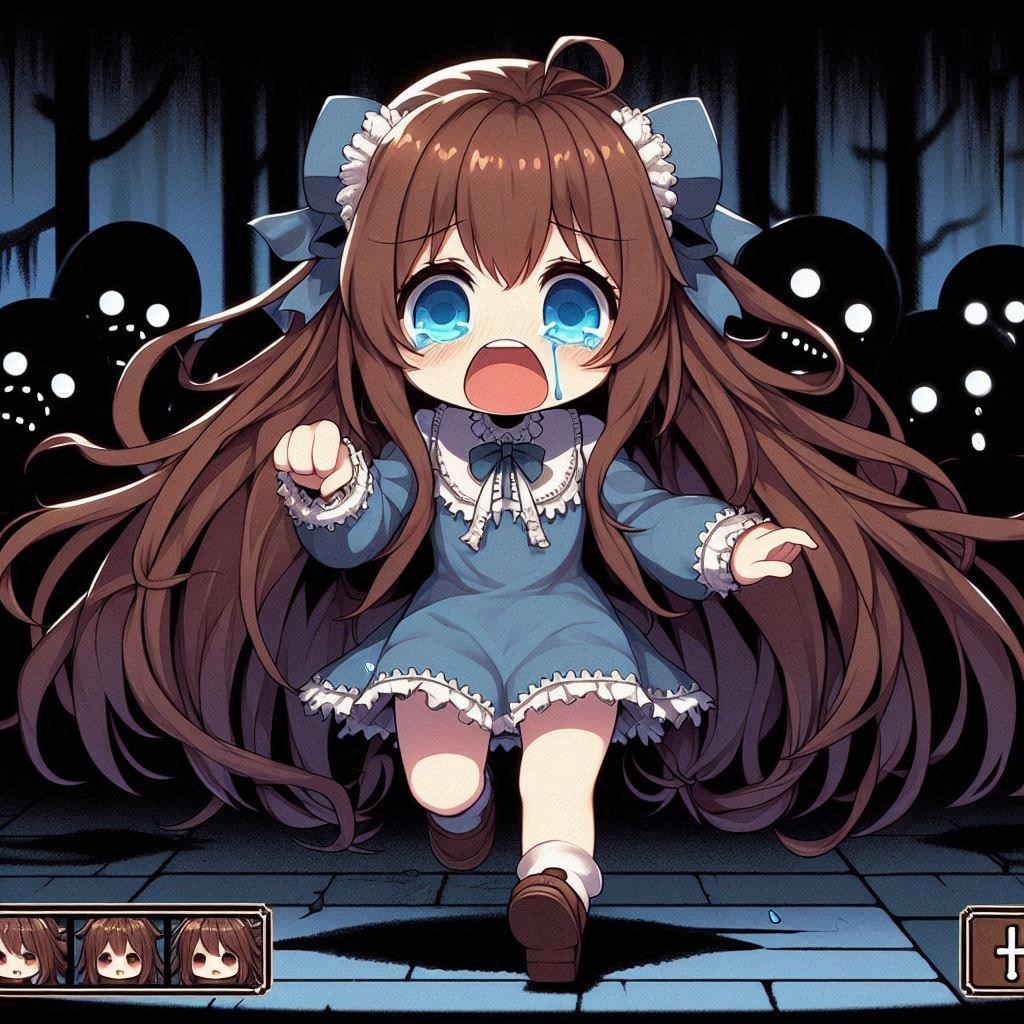 ホラーゲームの小さな女の子