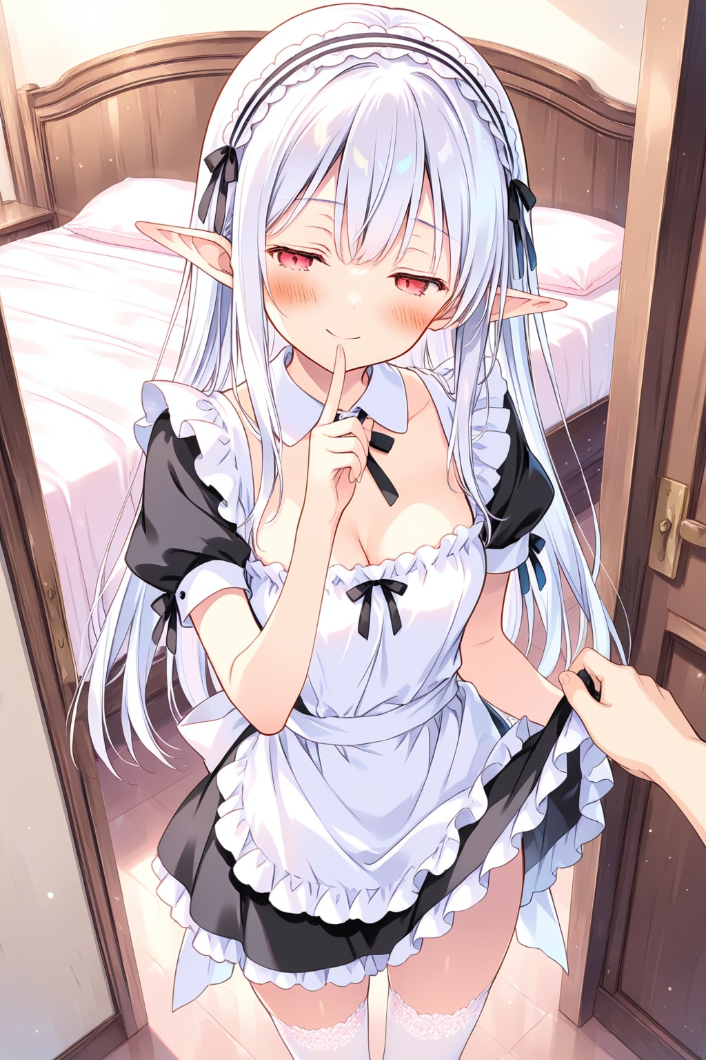 『ご主人様、朝からお元気ですね？』ネージュ