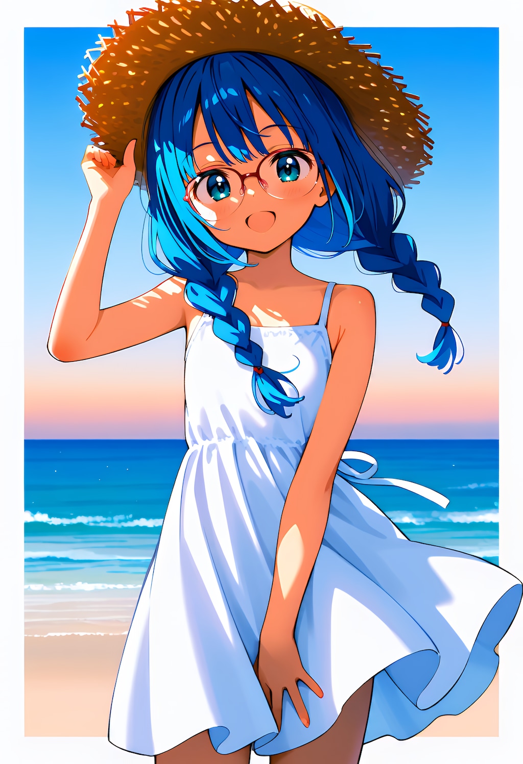 青い水平線
