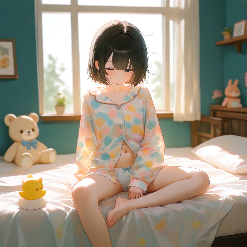 おパンツ「起きなきゃ」