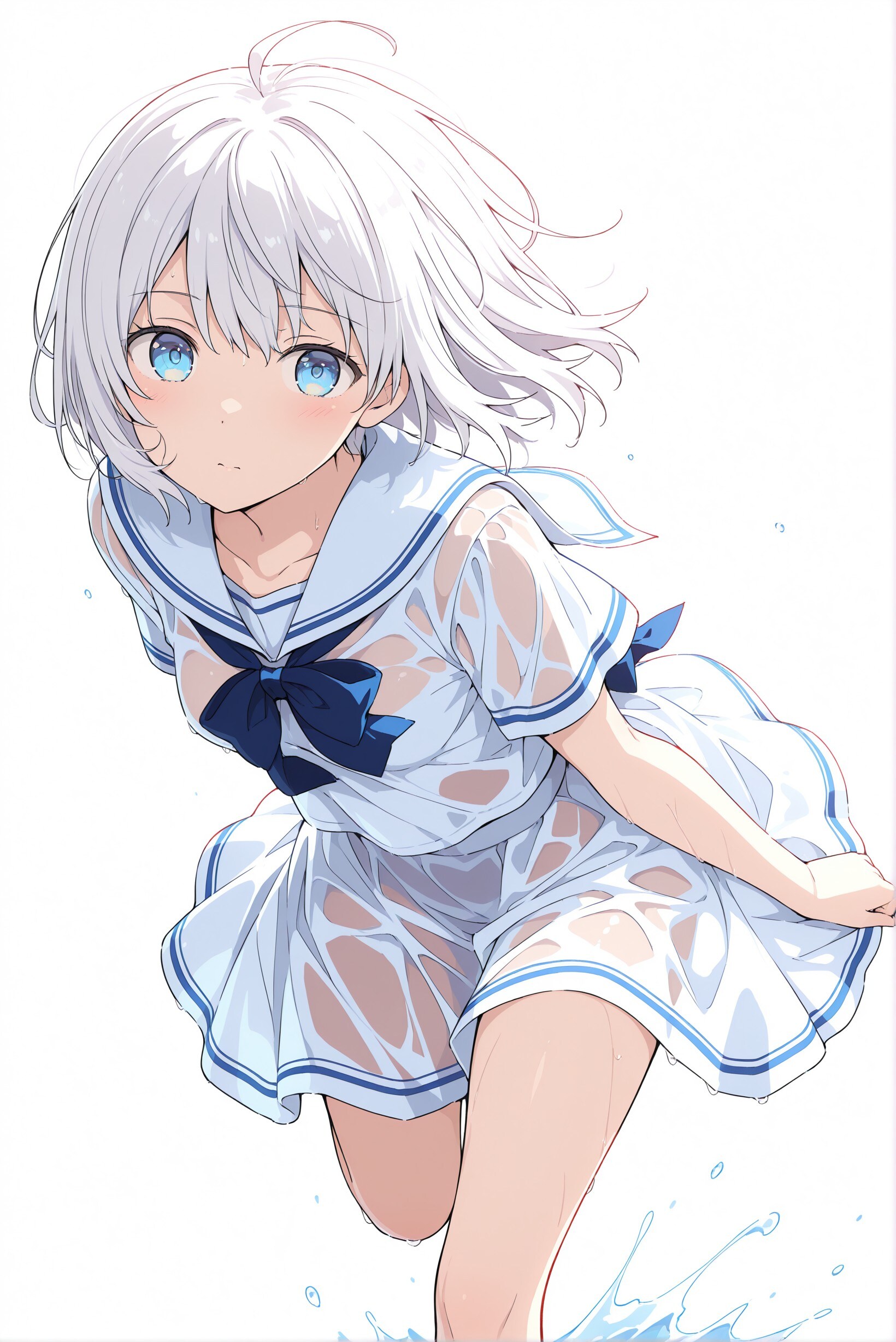 濡れ透けセーラー