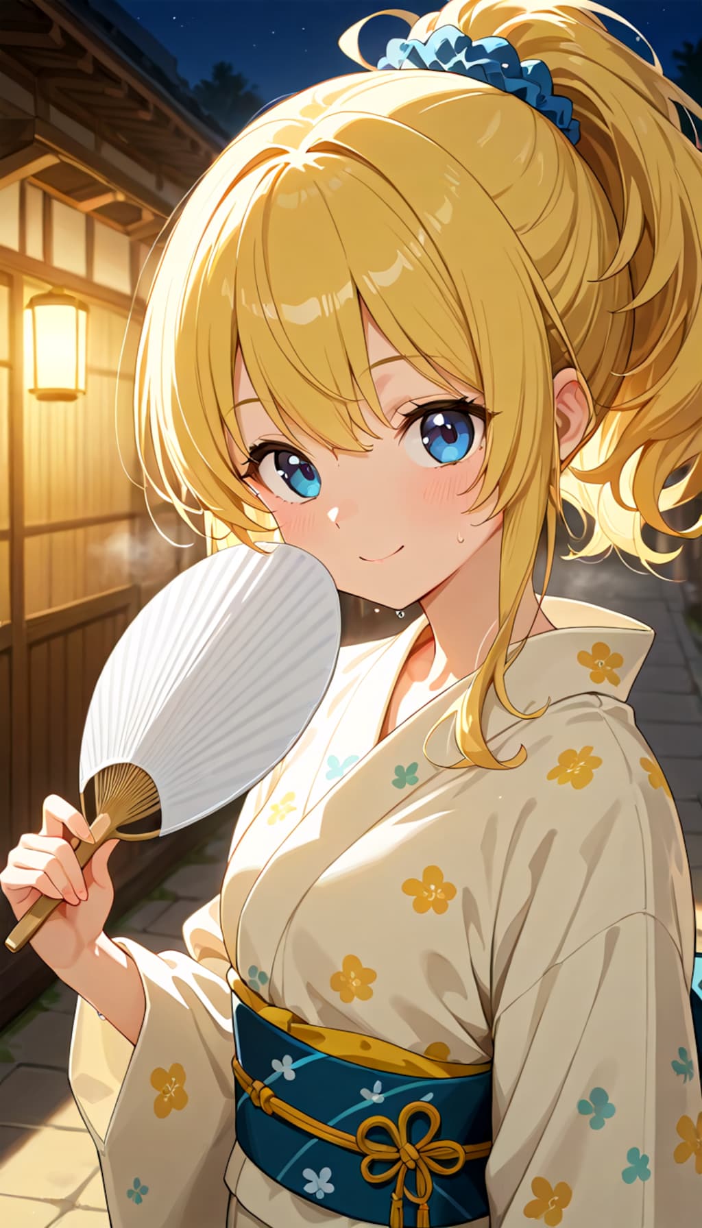 黄色髪ちゃんと浴衣