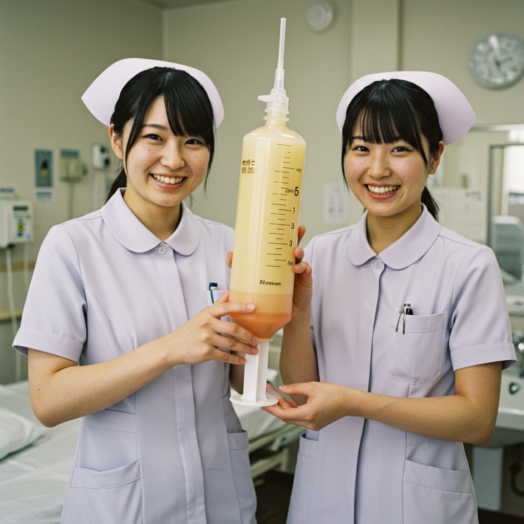 タラララッタラー♫ 特製浣腸ぉ〜