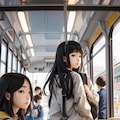 路面電車内 5枚目