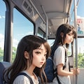 路面電車内 4枚目