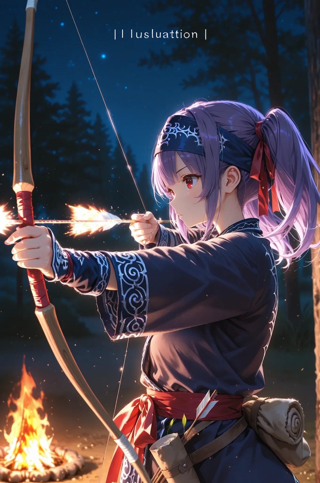 弓矢を持つ梨子🏹