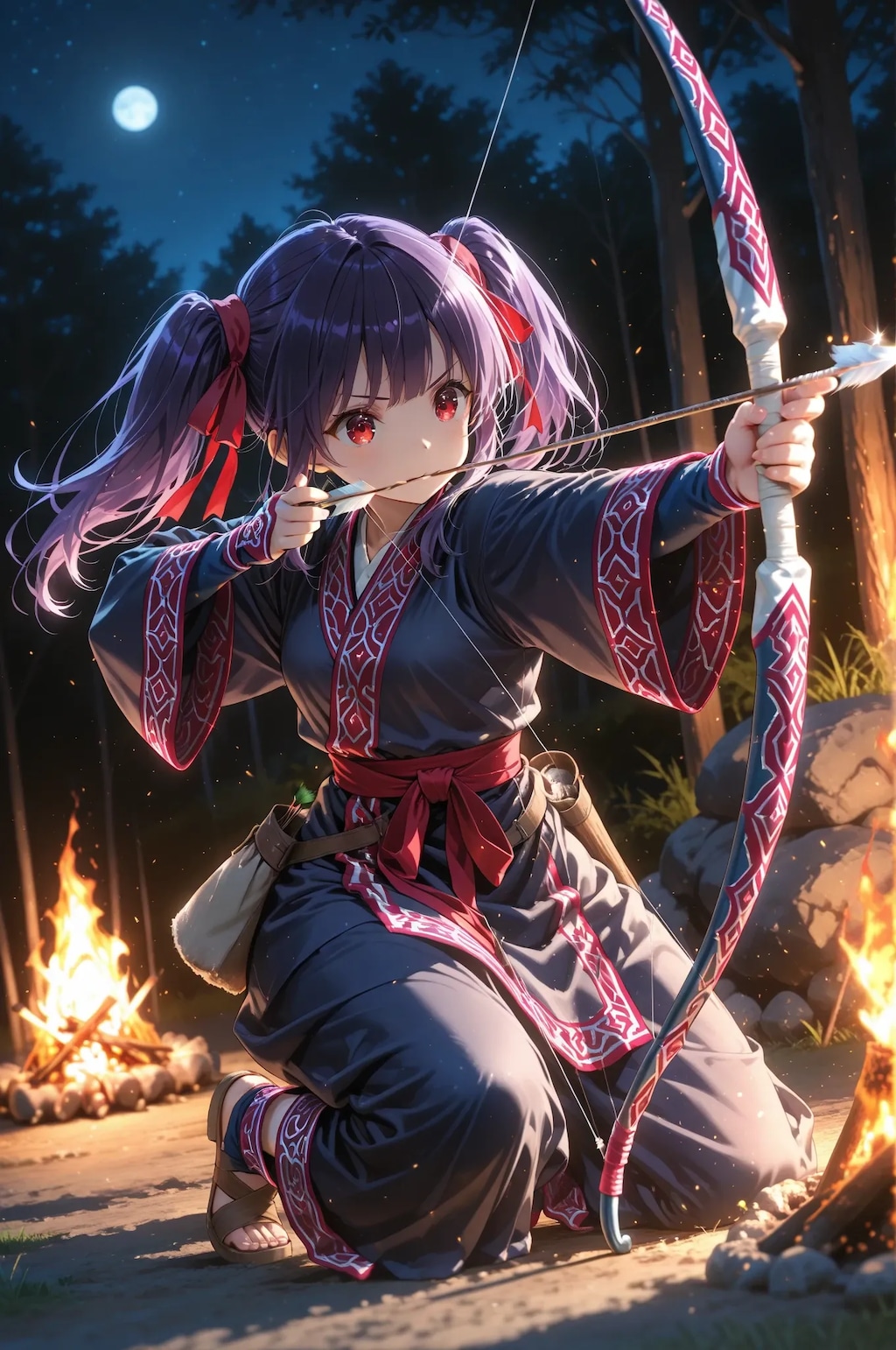 弓矢を持つ梨子🏹