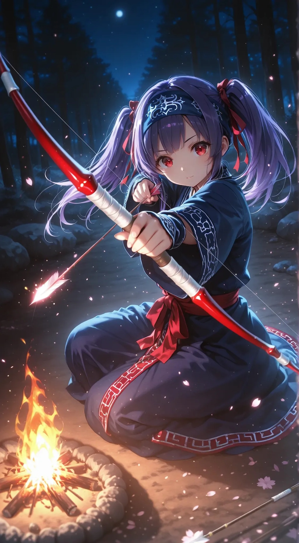 弓矢を持つ梨子🏹