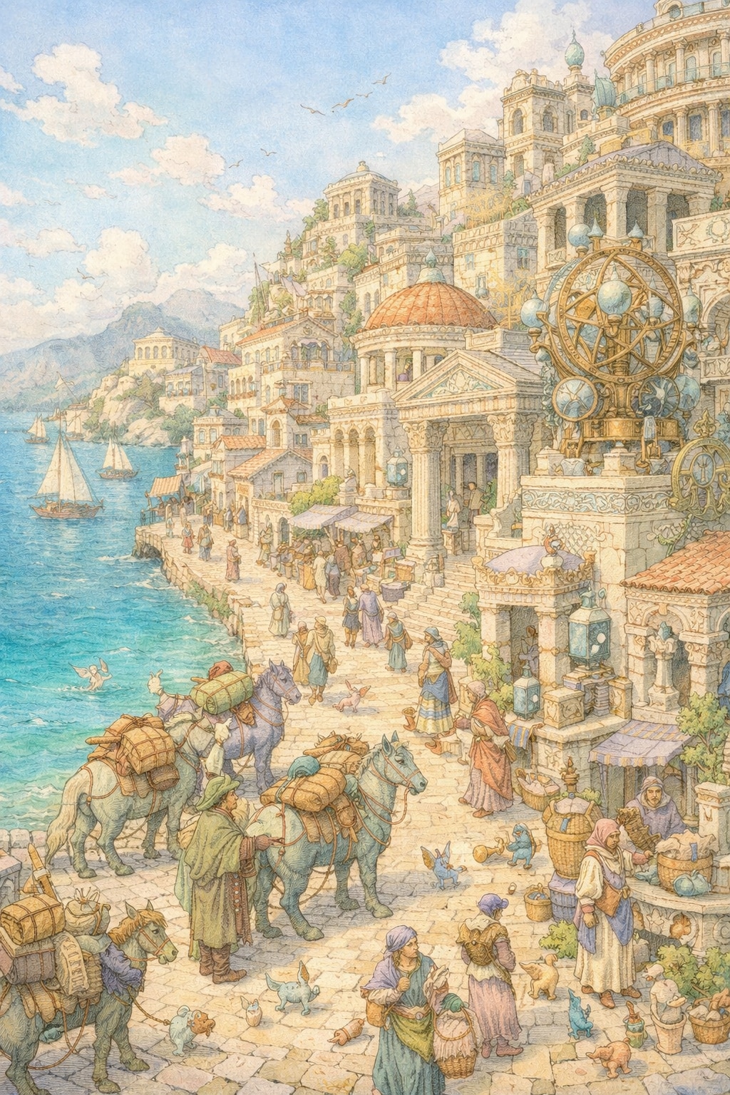 harbor town | の人気AIイラスト・グラビア