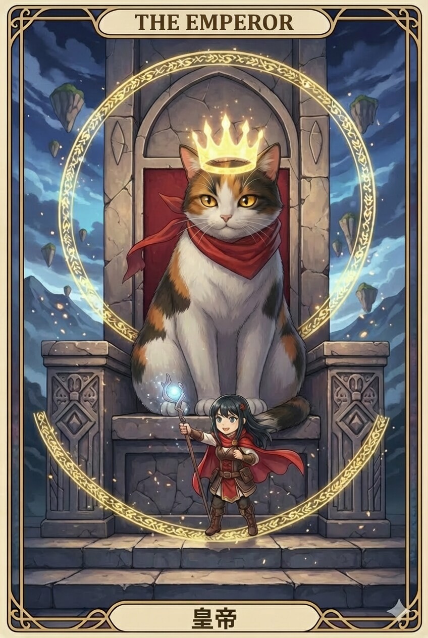 タロット企画「皇帝・三毛殿」 | の人気AIイラスト・グラビア