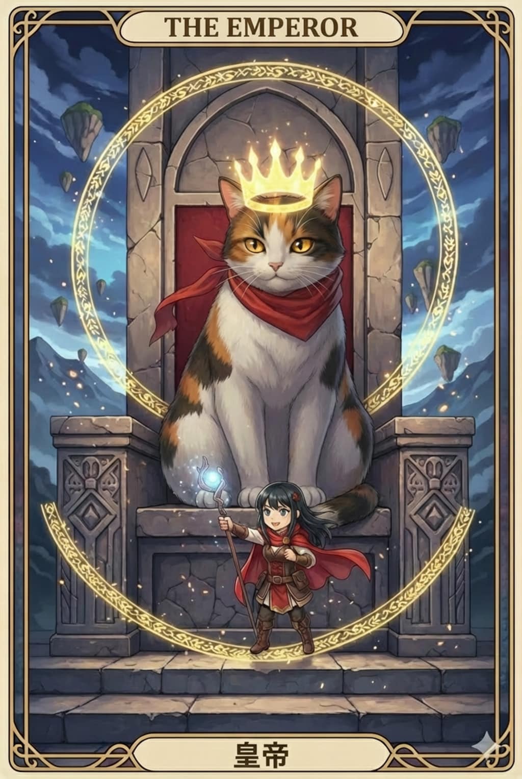 タロット企画「皇帝・三毛殿」