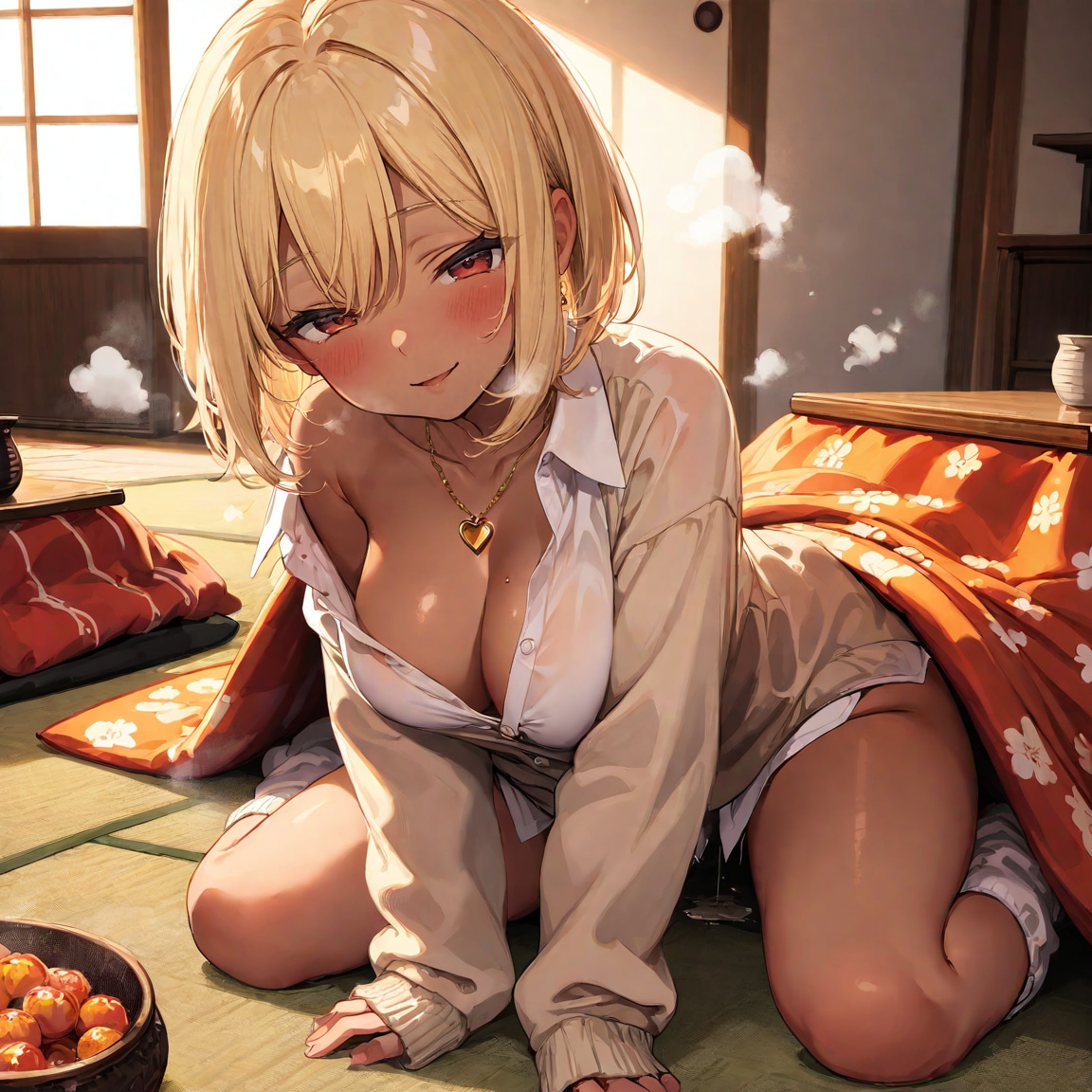 コタツで暑くなっちゃった🩷