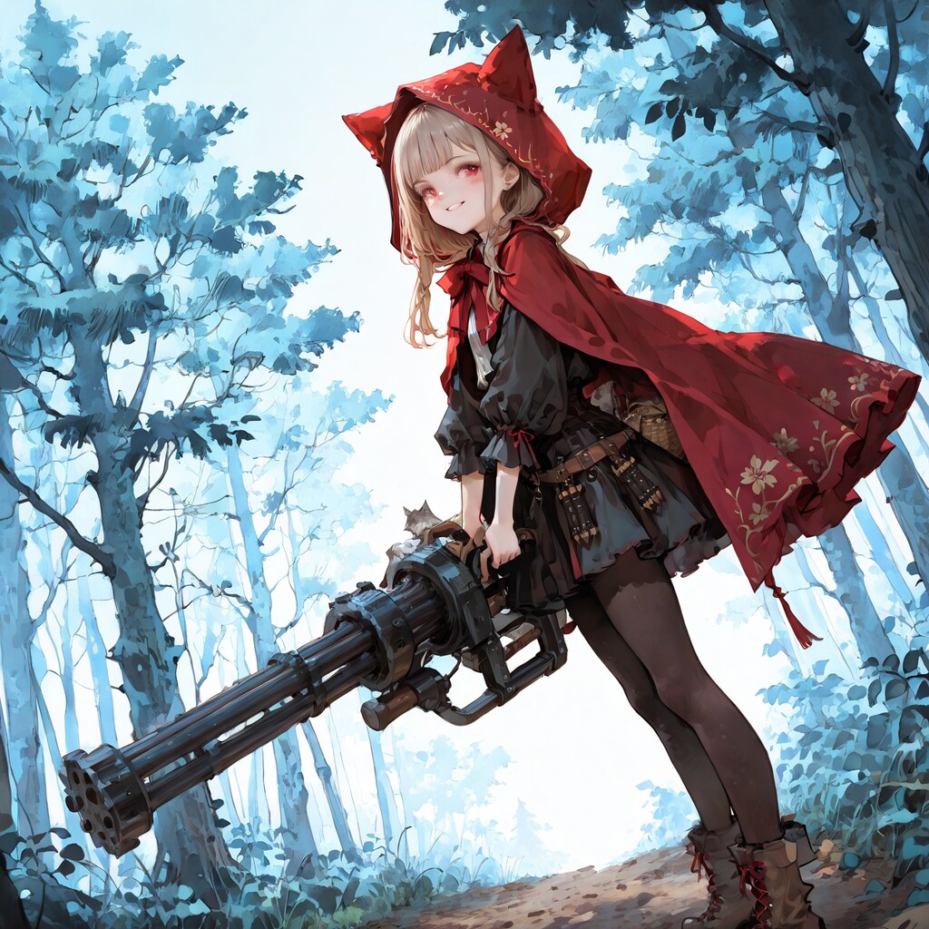 「そんな装備で大丈夫か？」赤ずきん「大丈夫だ、問題ない」