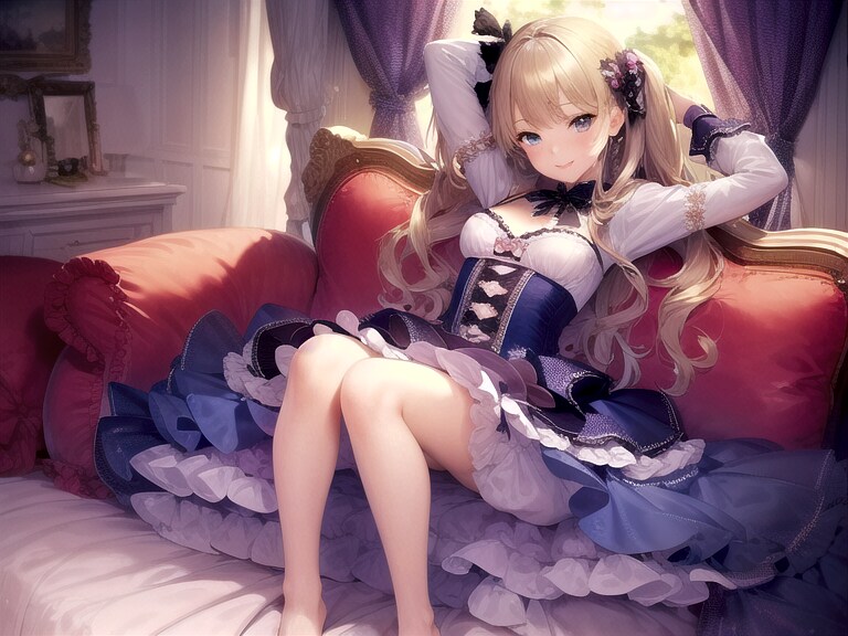 くつろぐお嬢様