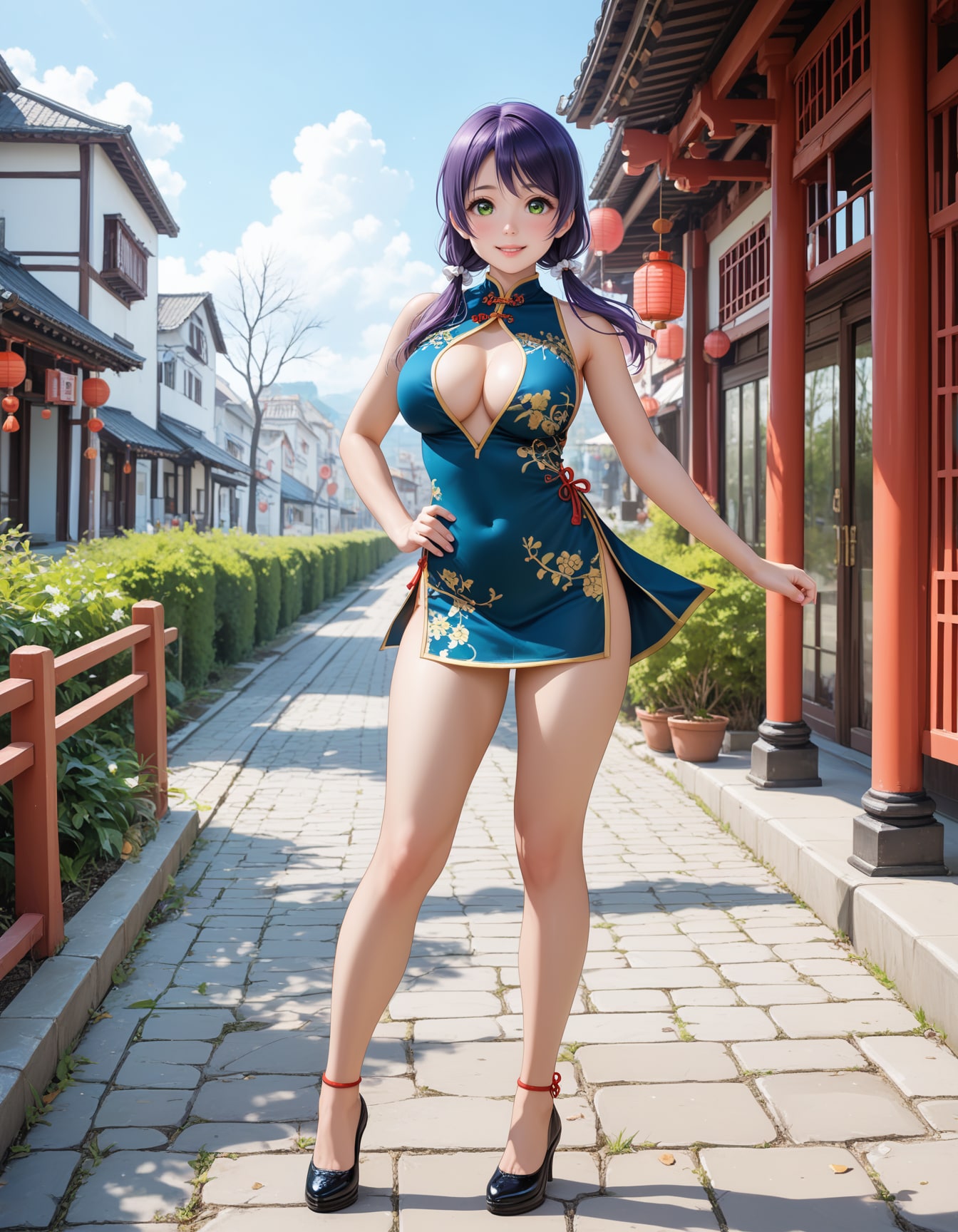 スクールアイドル⁉😅「東條希 国立音ノ木坂学院三年生」チャイナ服Ver．【model：waiANIHENTAIPONYXL_v60】