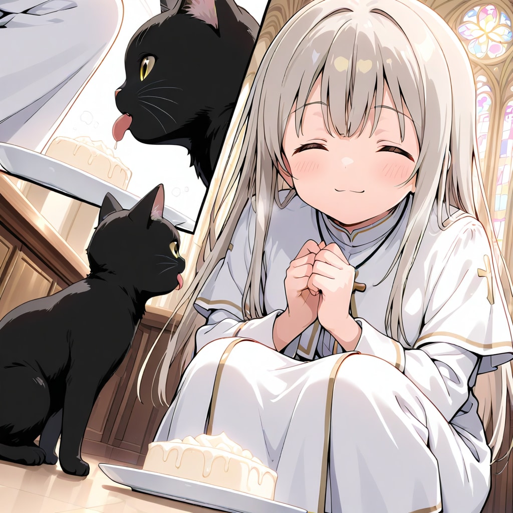 ジルリィさんと猫 | の人気AIイラスト・グラビア