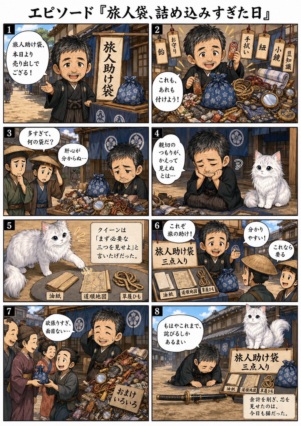 猫漫画コンテンツ6シリーズ  #サイベリアンのクィーン  #ちびキャラ #ベビークイーン  #クイーンと無職のおっさん現代版  #クイーンと無職のおっさん江戸版  #ナコは今日もそばにいる  #久遠と