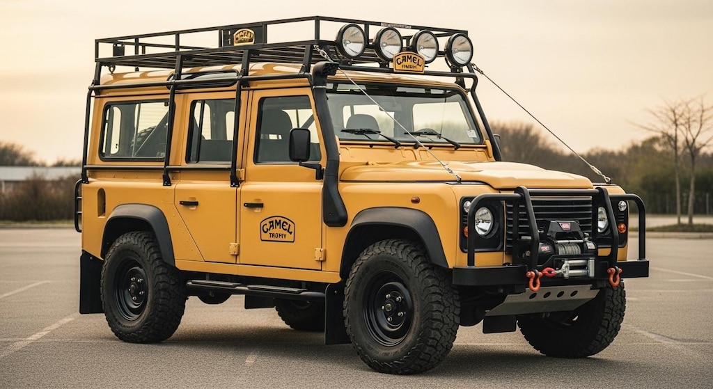 ランドローバーディフェンダ―キャメルトロフィー仕様