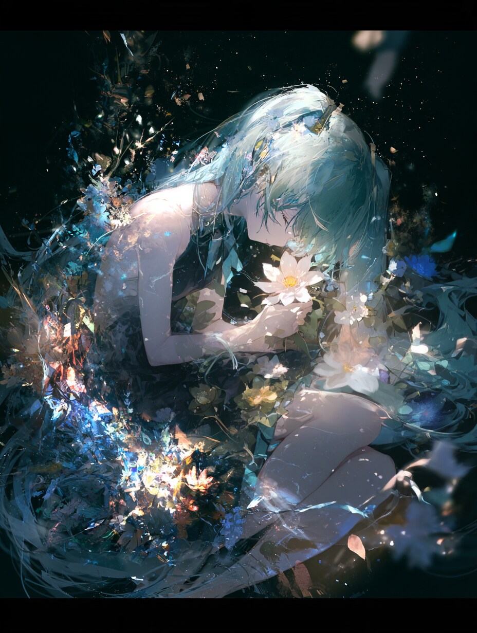 花に祈る | の人気AIイラスト・グラビア