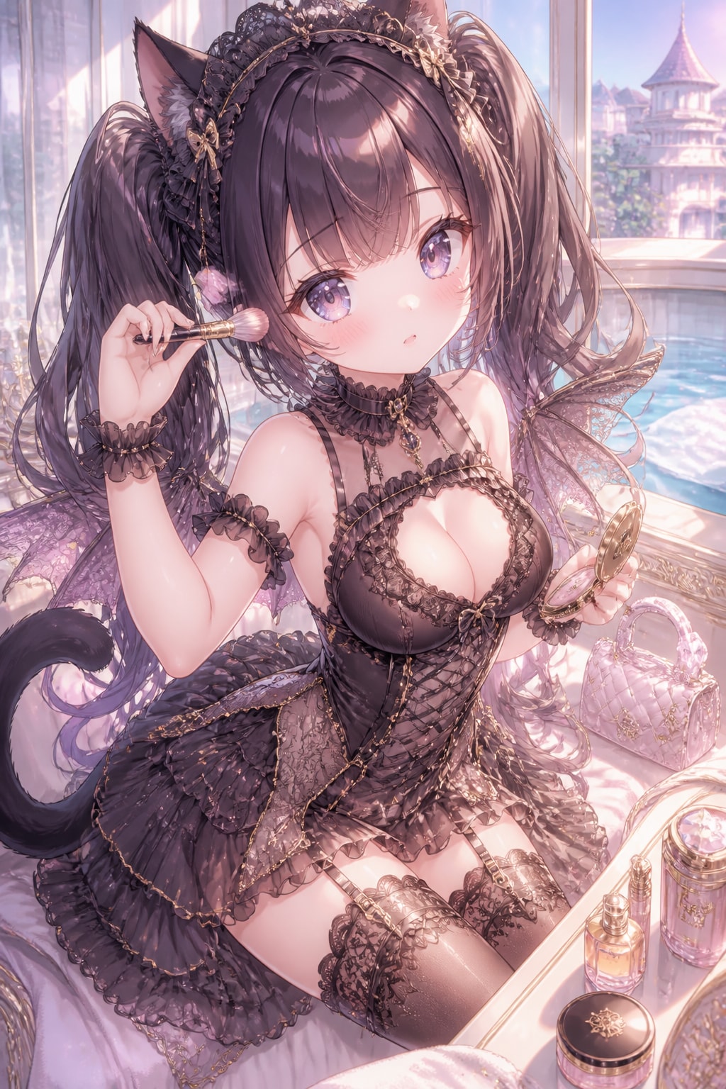 黒ツイにゃん | の人気AIイラスト・グラビア