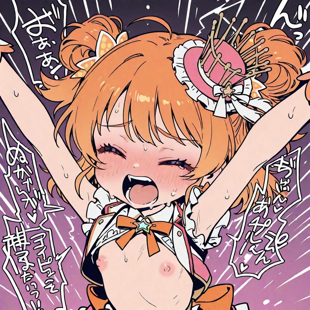 おっぱい丸出しアイドルガール