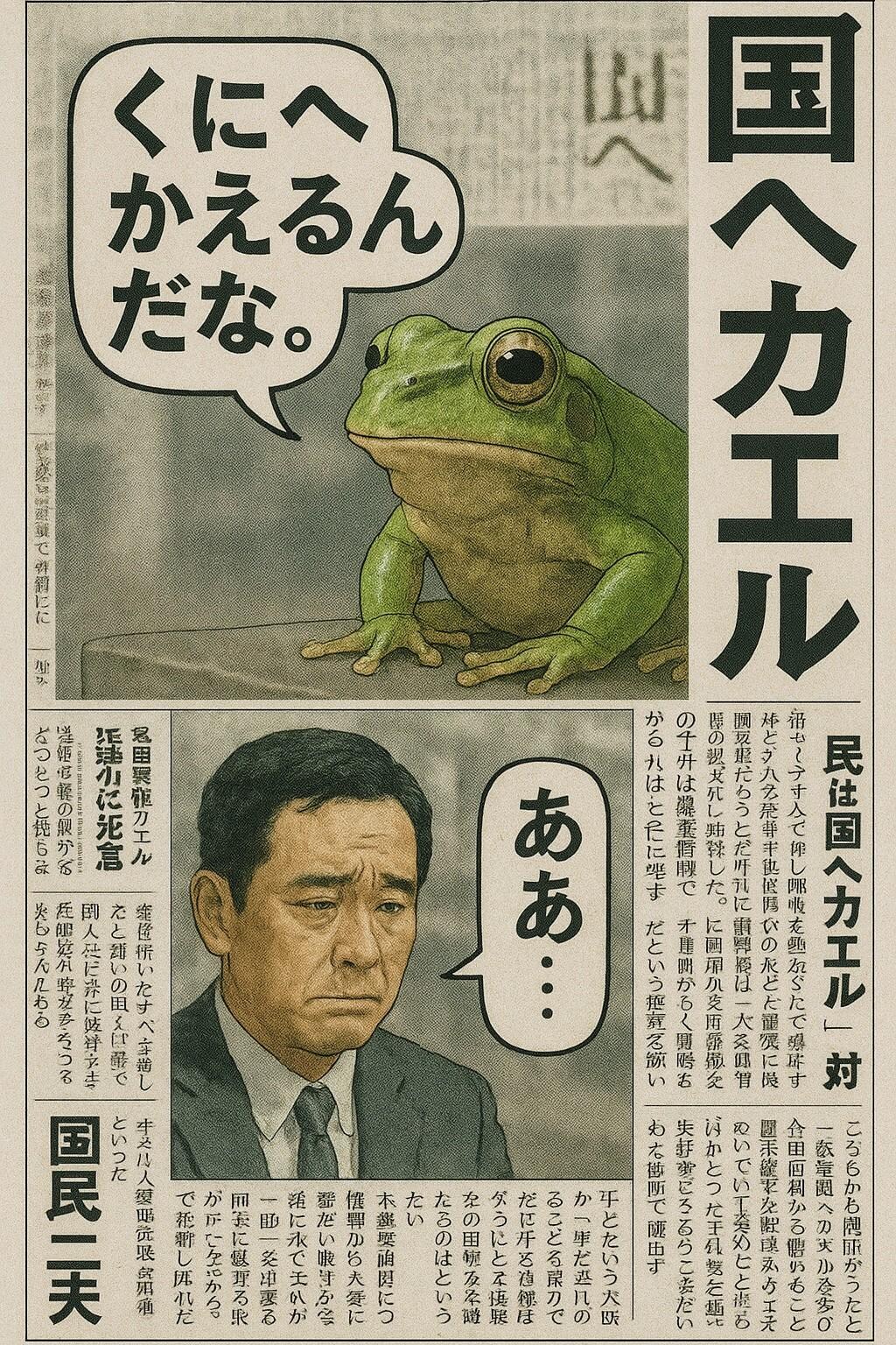 くにへかえるんだな新聞🗞️