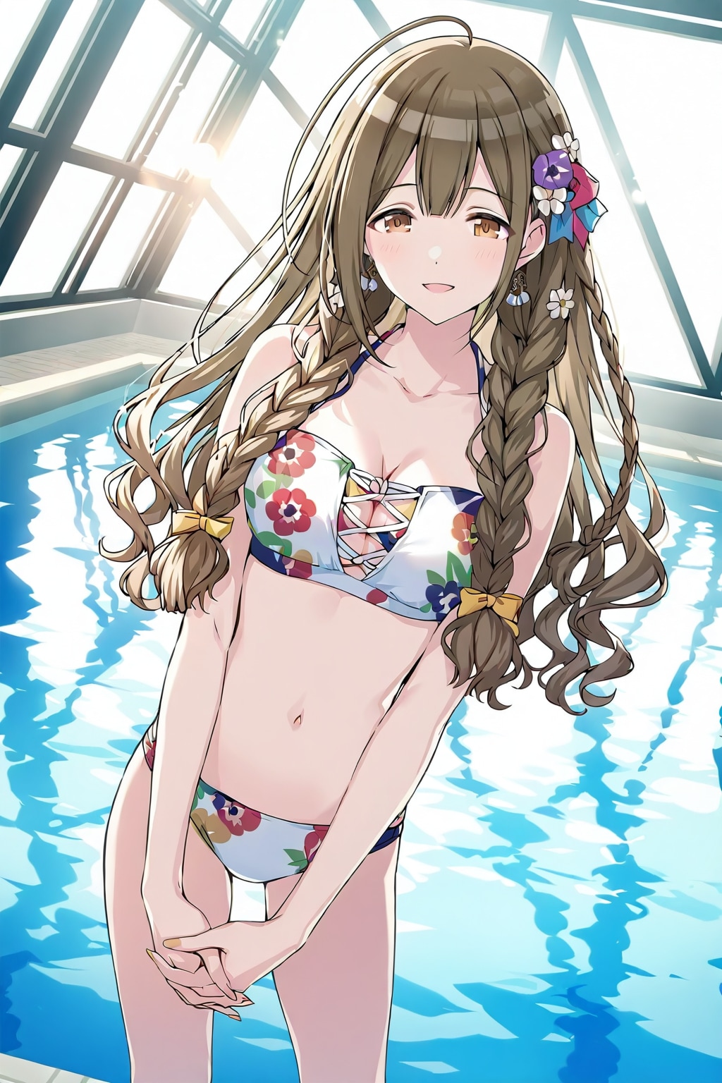 でも・・・水着姿は少し恥ずかしいですよ。