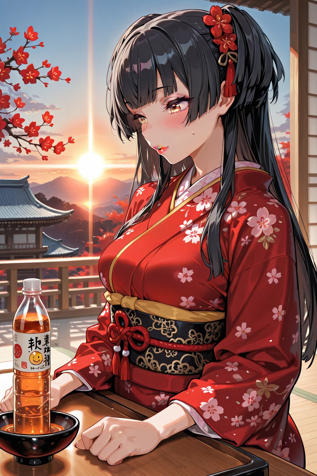 着物の冬優子と紅梅(ちちぷい版)