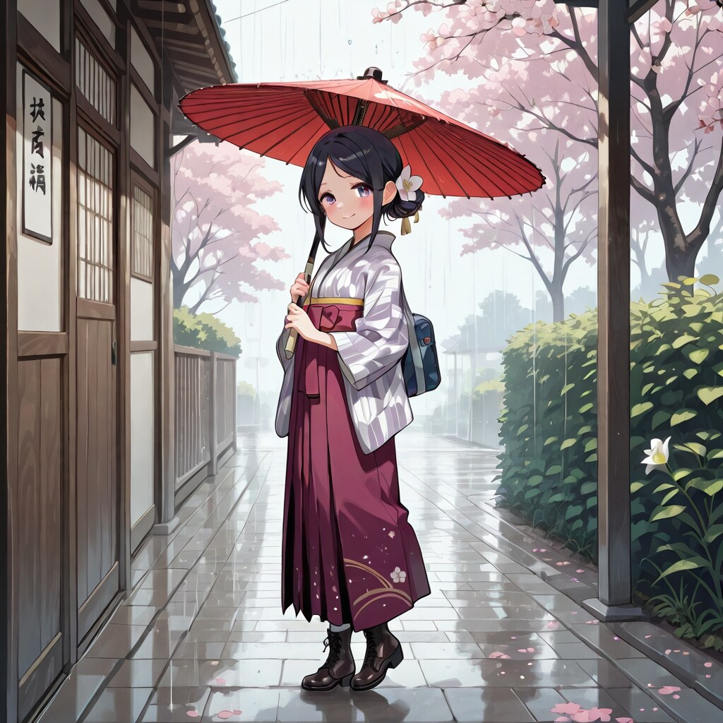 着物娘の通学　白百合ちゃん | の人気AIイラスト・グラビア