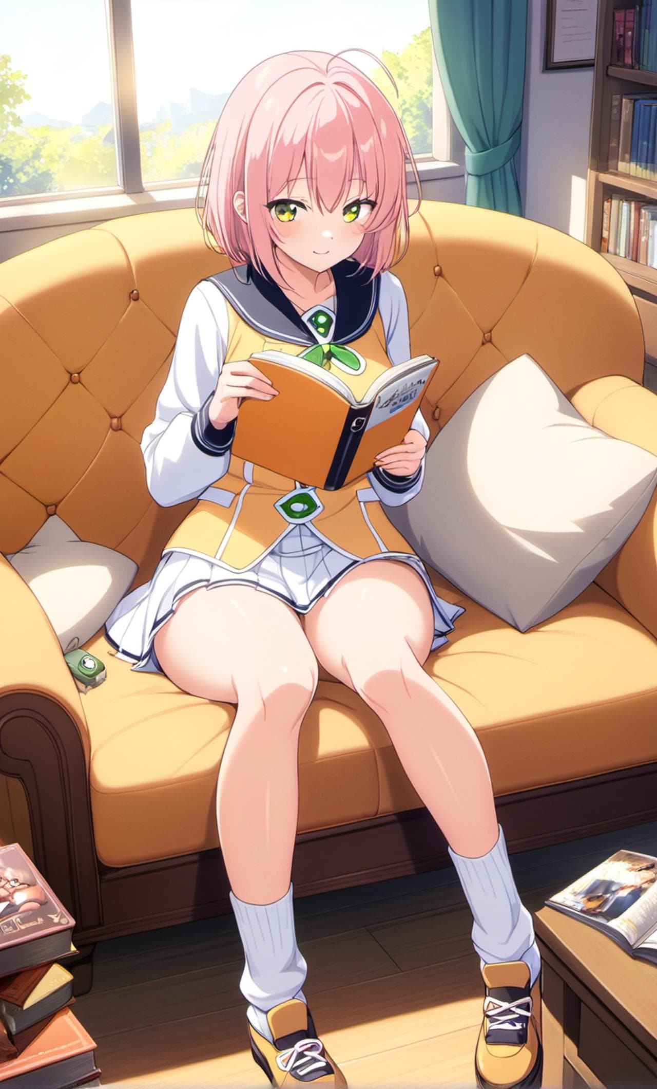 読書する女の子