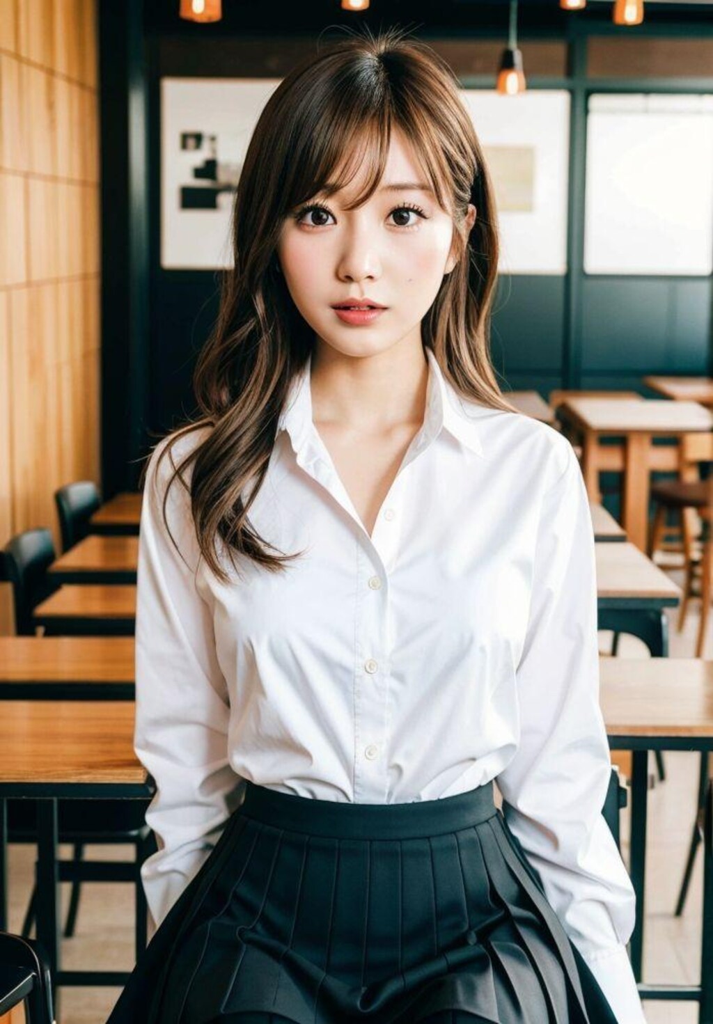 待ち合わせ場所に池袋のカフェを指定するパパ活ギャルJK