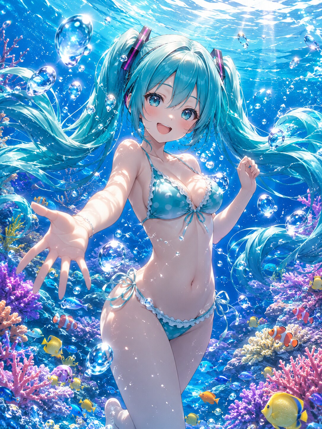 珊瑚礁のミクちゃん