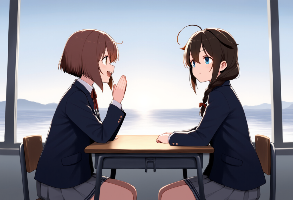 呉の雪風　佐世保の時雨　学パロ