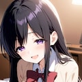 黒髪幼馴染ちゃん💕 2枚目