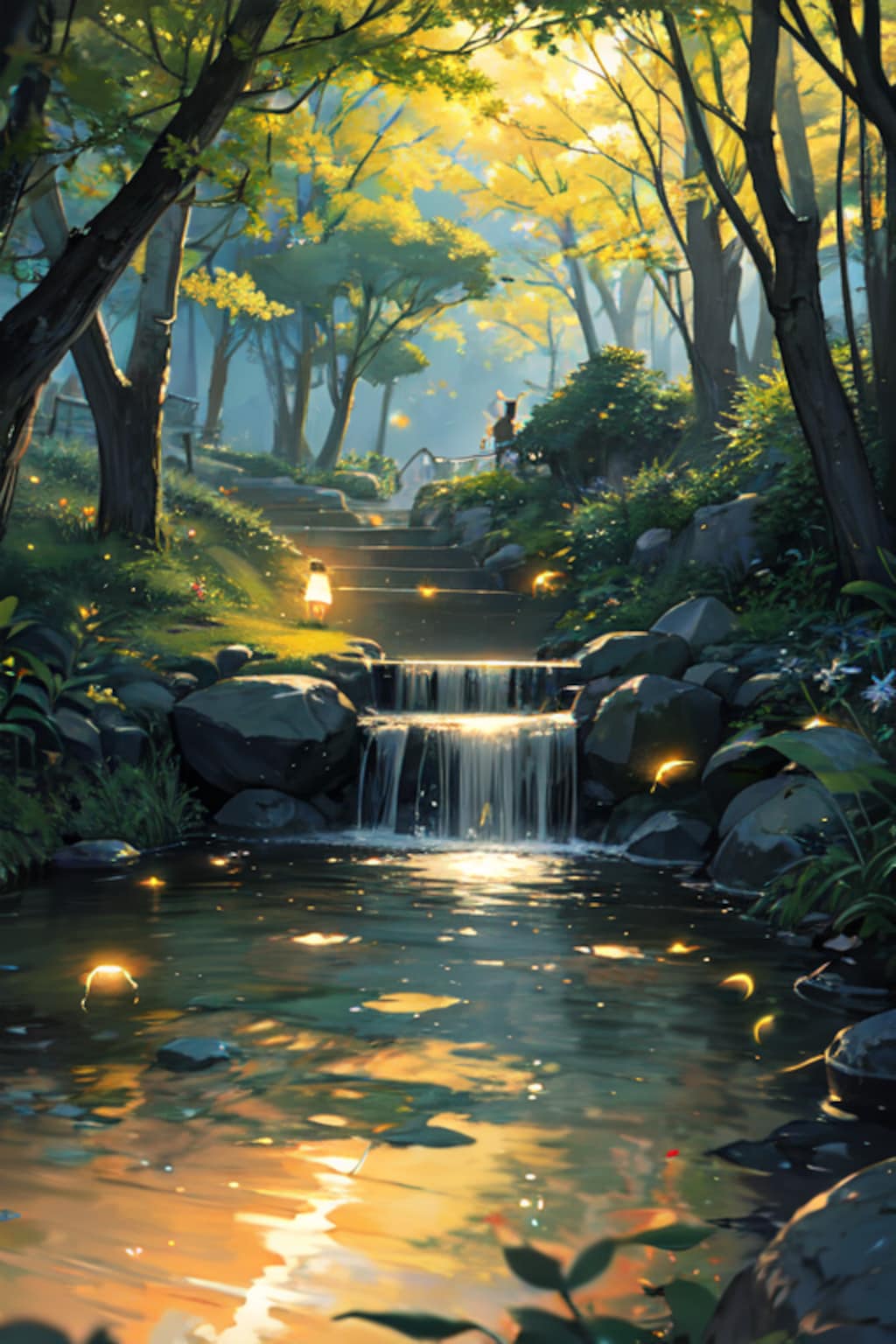 ホタルの舞う風景