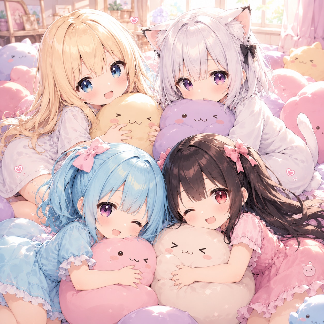 みんなでもにゅもにゅタイム( ^ω^ )