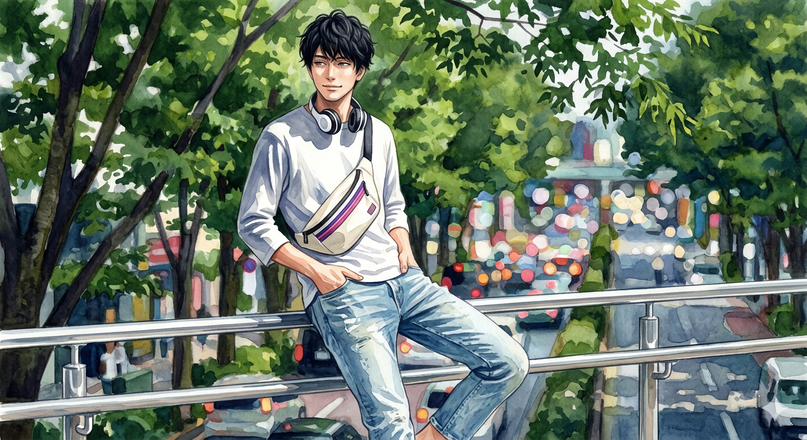Komorebi - 都会の隙間で | の人気AIイラスト・グラビア