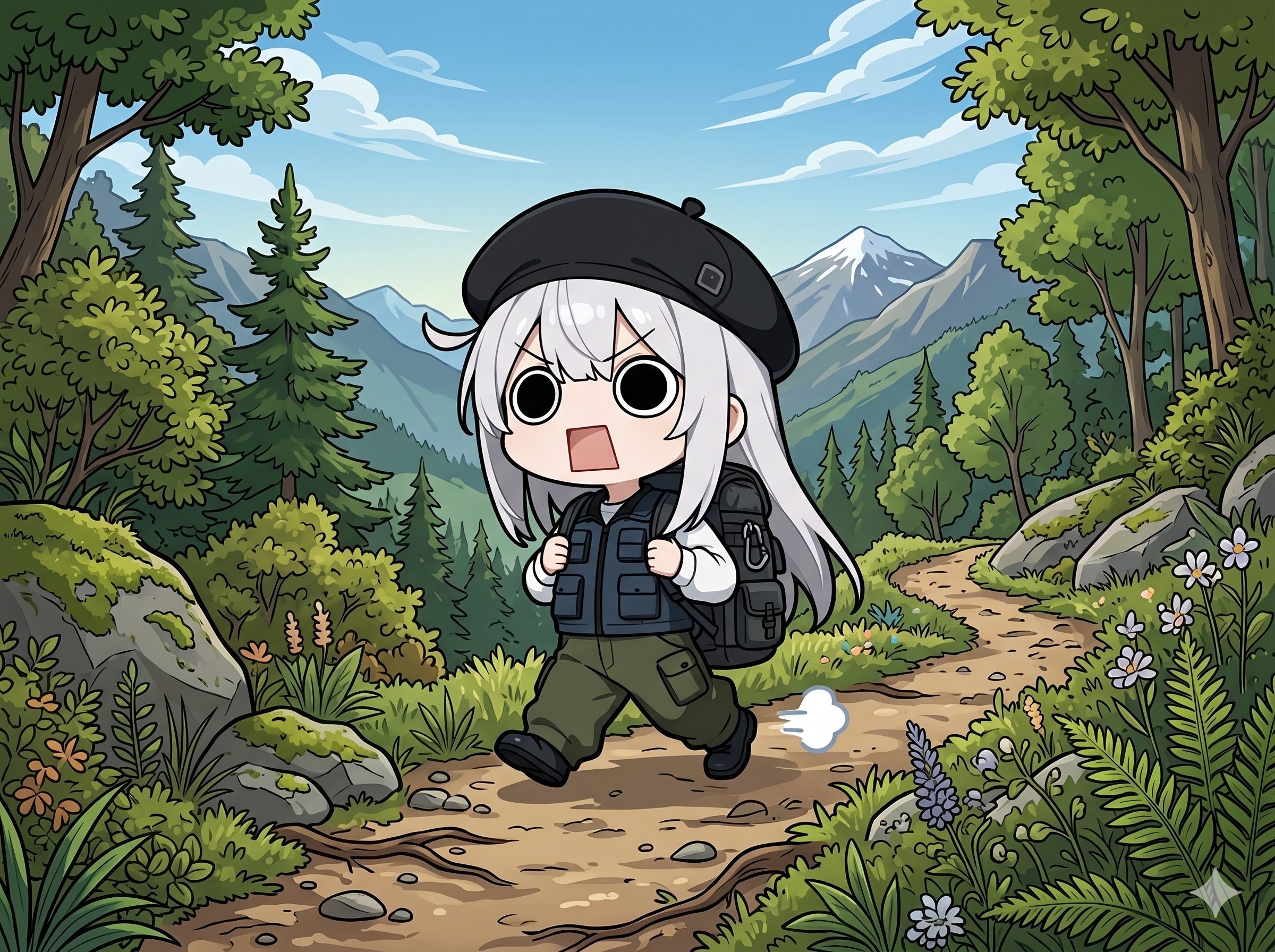 大自然ハイキングえらいこっちゃ嬢 | の人気AIイラスト・グラビア