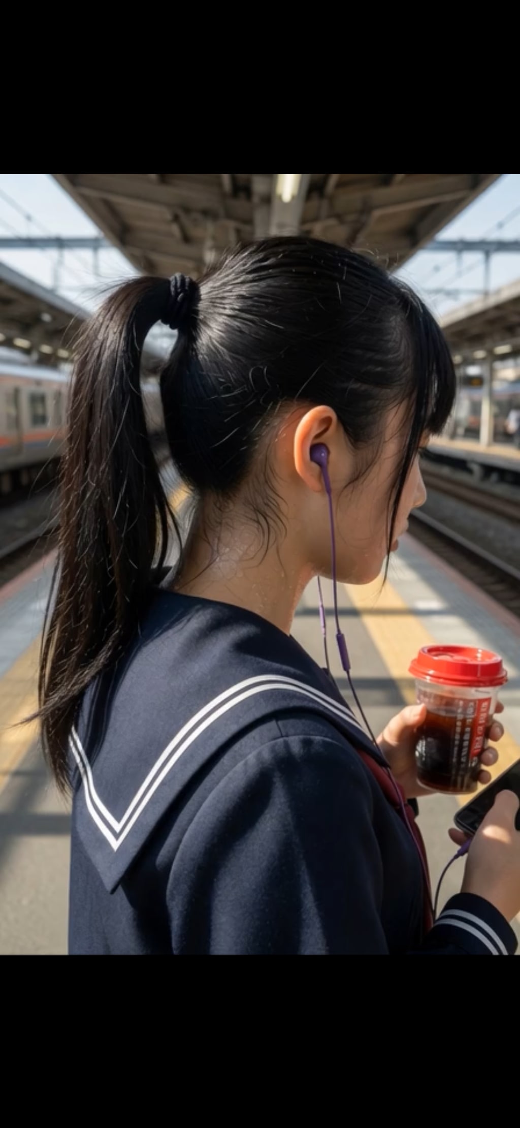 うなじを舐める