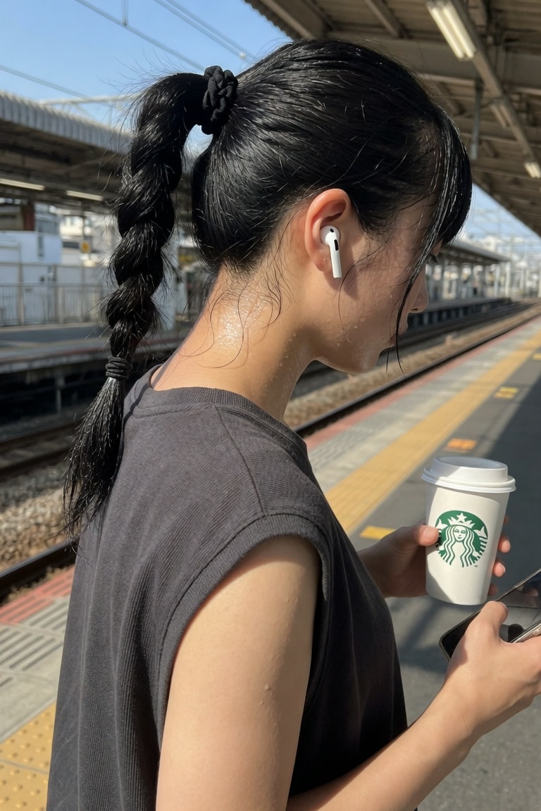 うなじを舐める