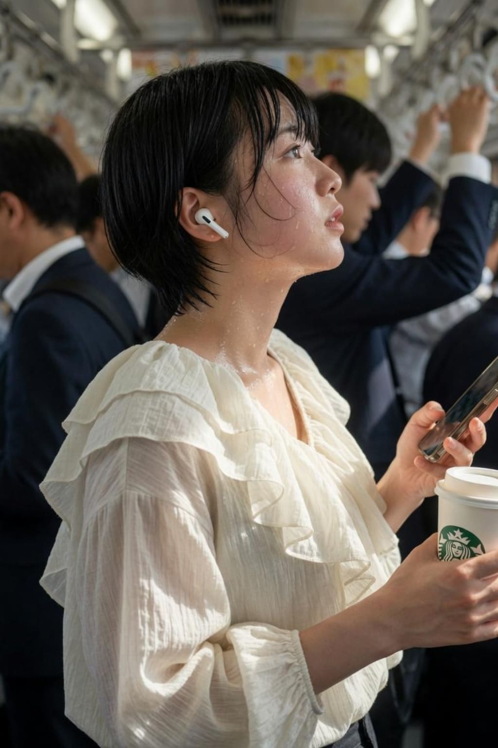 うなじを舐める