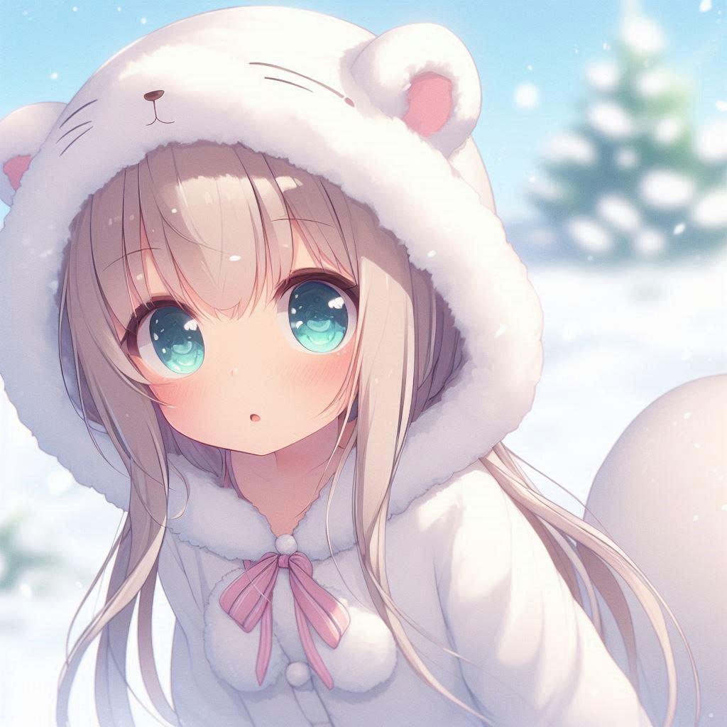 冬のオコジョさん。