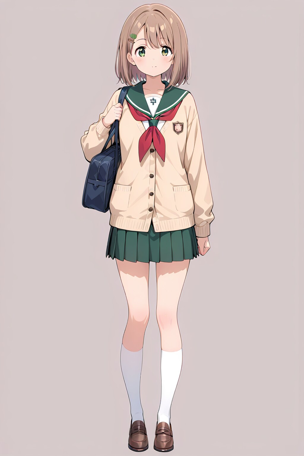 セーラー服＋カーディガン