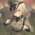 邪悪な笑顔の女軍人 2枚目